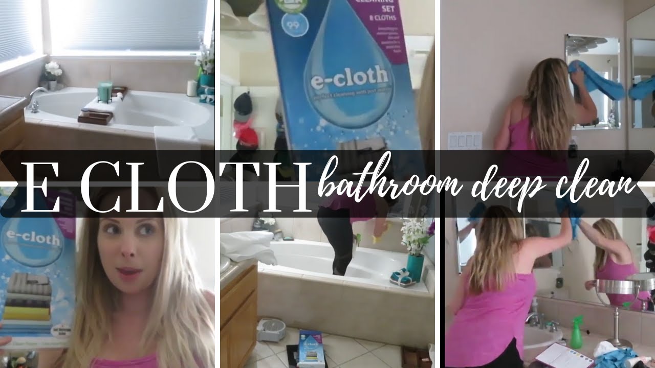 Clean with me: e cloth bathroom edition!  Are E cloths worth it?