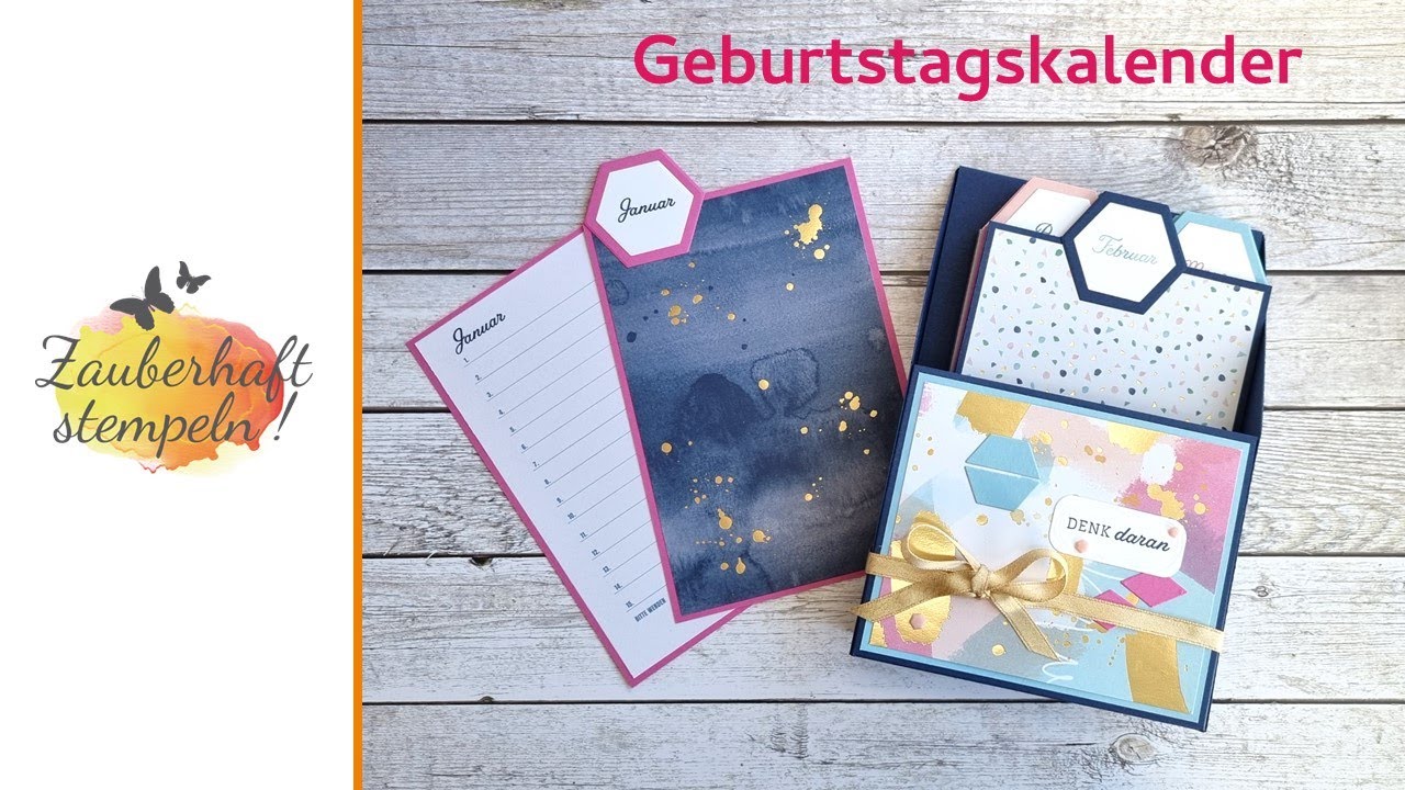 Geburtstagskalender | ABSTRAKTE SCHÖNHEIT | GEOMETISCH ABSTRAKT | Stampin' Up! | Minikatalog 2022
