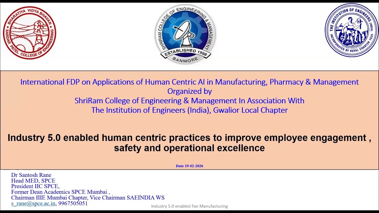 Industry 5.0 & Human-Centric AI: Enhancing Employee Engagement & Operational Excellence | IFDP 2026