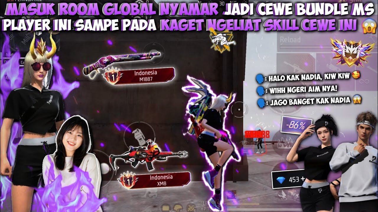 MASUK KE ROOM GLOBAL NYAMAR JADI CEWE!! PLAYER INI SAMPE PADA BINGUNG NGELIAT GAMEPLAY CEWE JAGO!!
