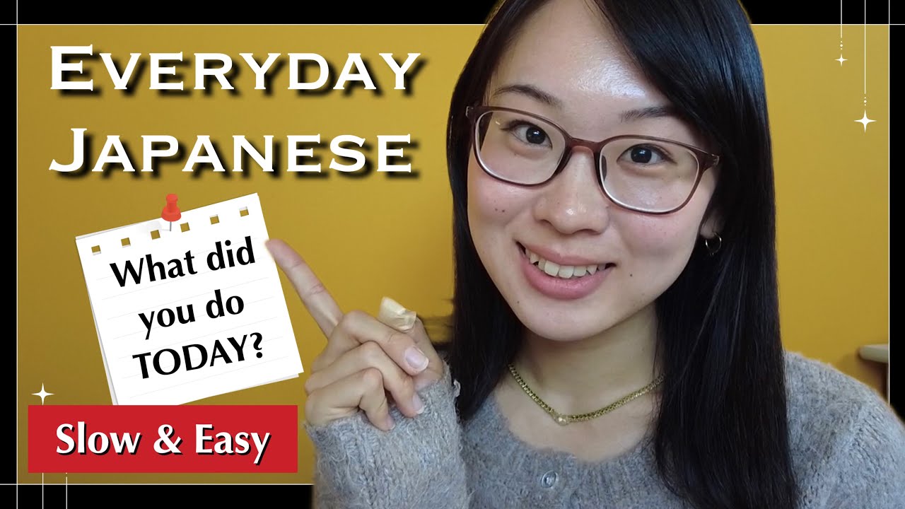 Japanese Listening Practice for Beginners | JLPT N5 | Slow & Easy | talk about your day 