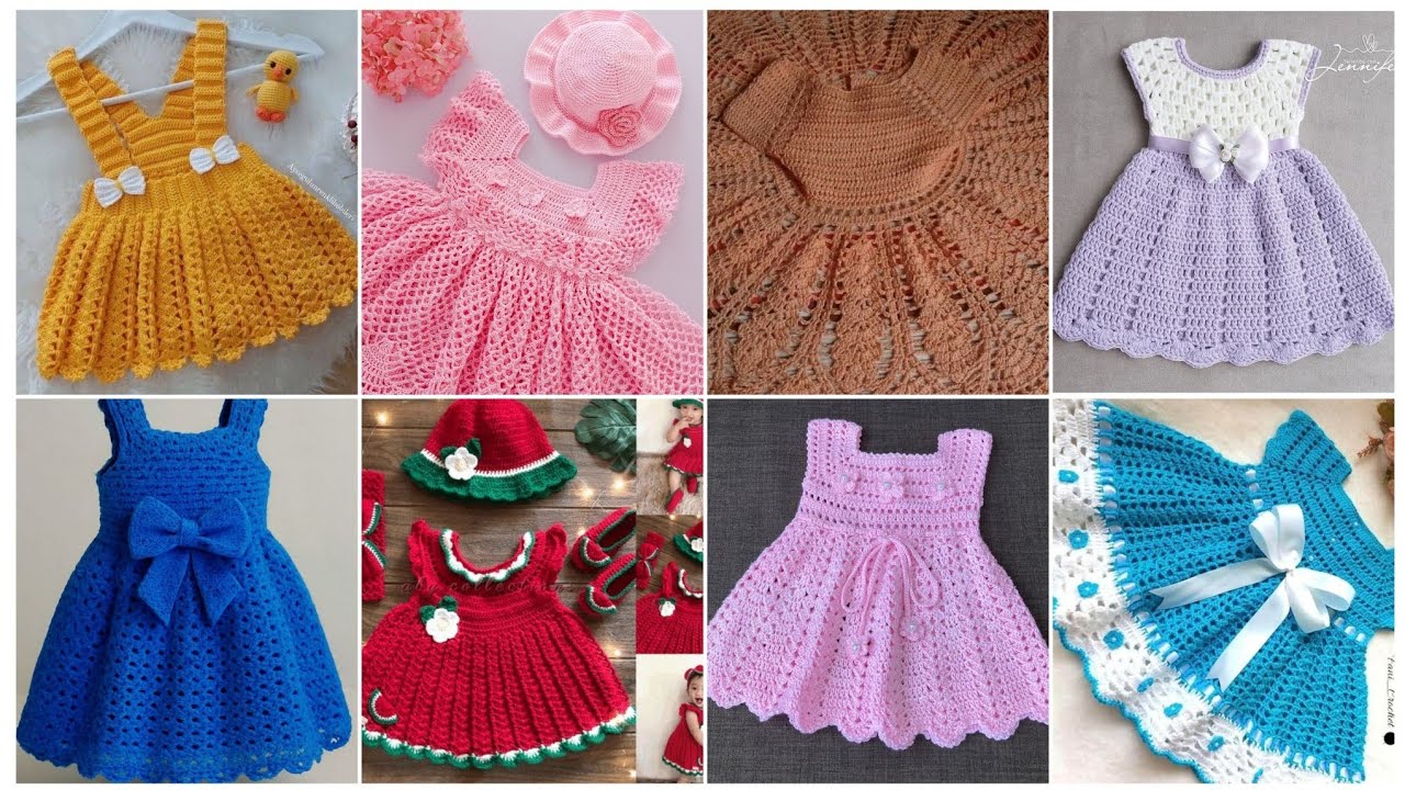 Most beautiful & stylish crochet kids frocks designs ideas # 2026