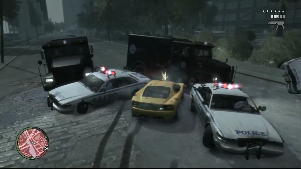 From Bridge to Streets | Niko vs Police – GTA IV Chaos