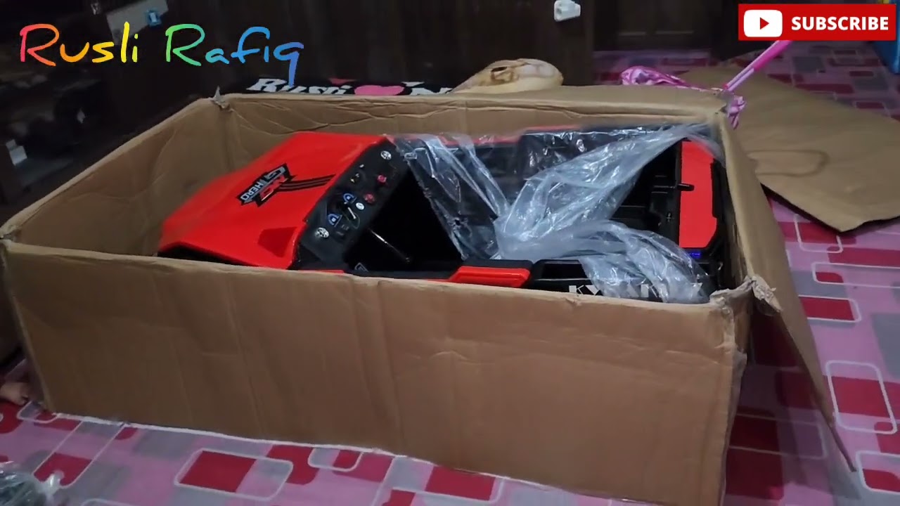 Unboxing dan Perakitan Mobil Aki KYZ 02 Yukita 1928