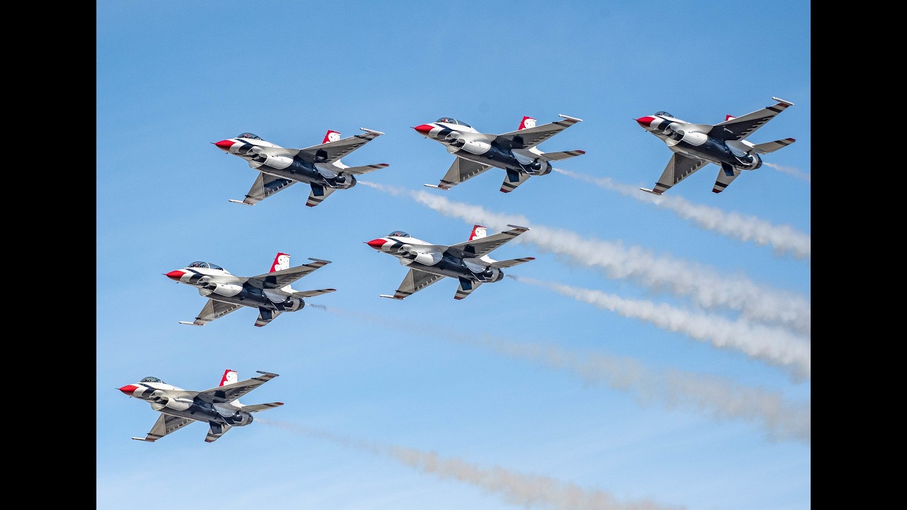 2004 USAF Thunderbirds audio show including narration at Nellis AFB