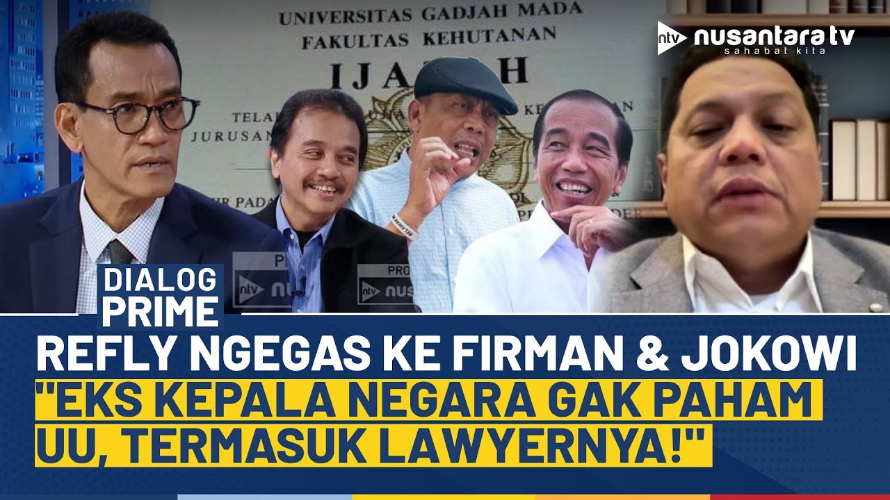 [FULL] Refly Sindir Firman & Jokowi di Kasus Ijazah: Kepala Negara Gak Paham UU, Termasuk Lawyernya!