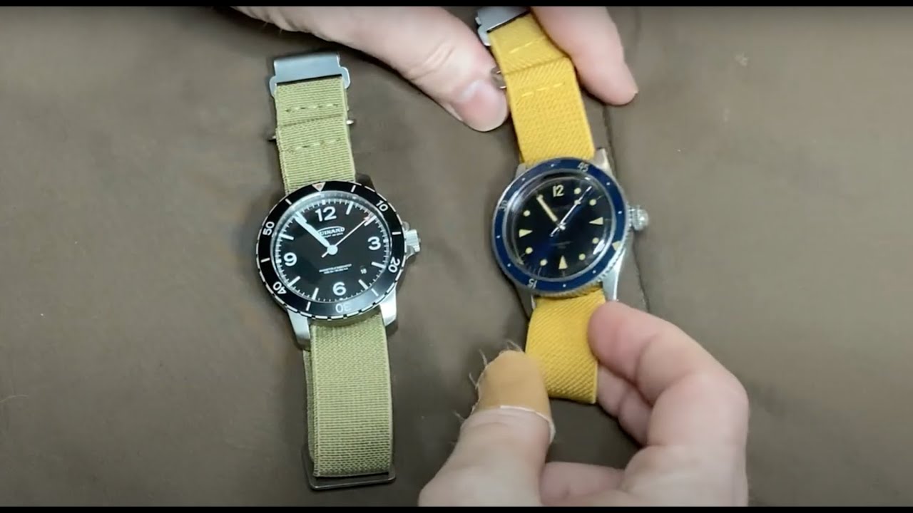 TDM single-pass strap in British Khaki from the Watch Steward – try on
