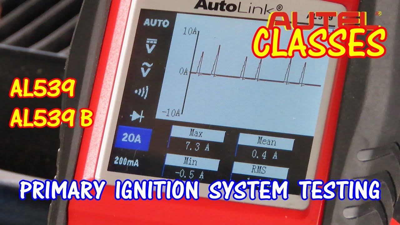Primary Ignition System Testing One Coil System, Driver, Wiring Using The Autel AL539 Or AL539B
