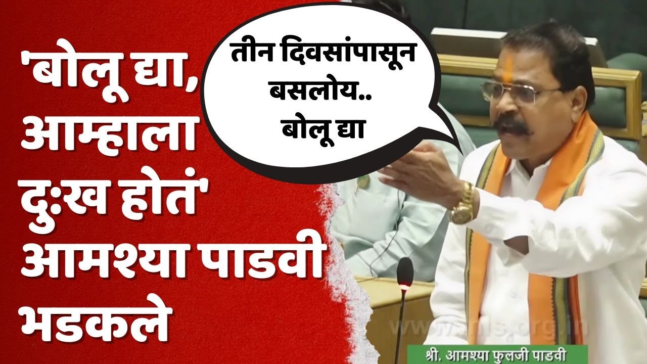Amshya Padavi : आम्हाला बोलू द्या, दुर्गम भागातून आलो; आमश्या पाडवी संतापले