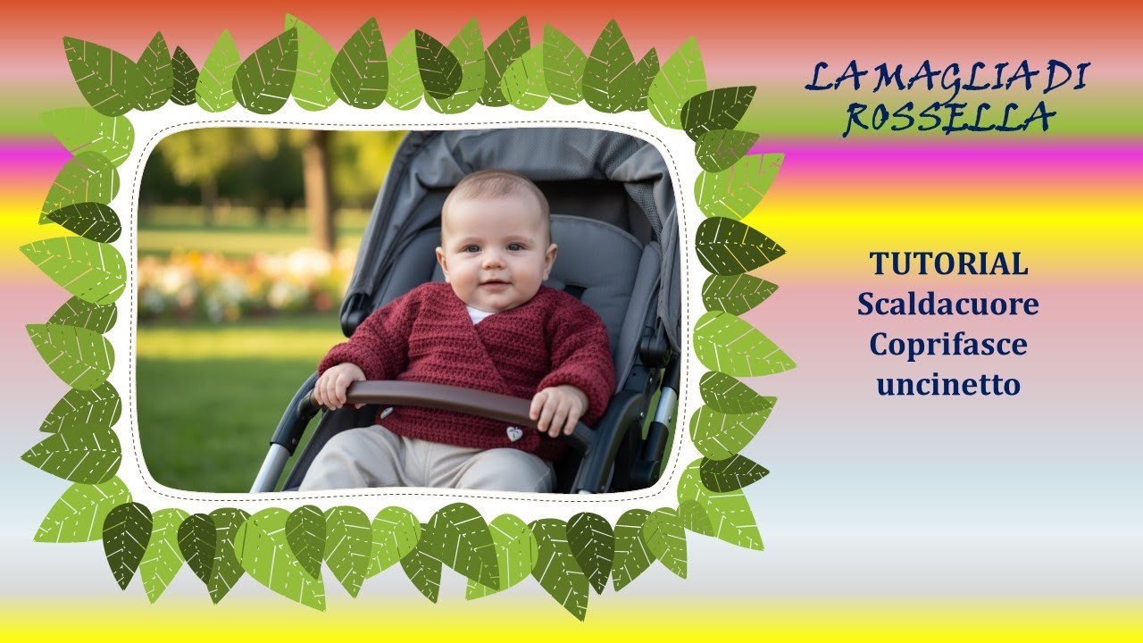 ❤🧡💛💚 Coprifasce Incrociato Uncinetto: Un Tocco di Eleganza per il Tuo Beb&egrave; 2/3 mesi #tutorial