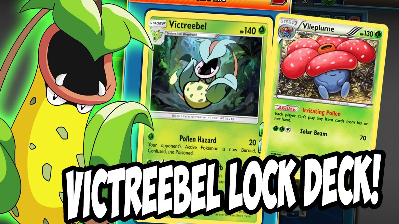 PTCGO New Victreebel/Vileplume Lock Deck! A new annoying Lock Deck! Pokemon TCG Online