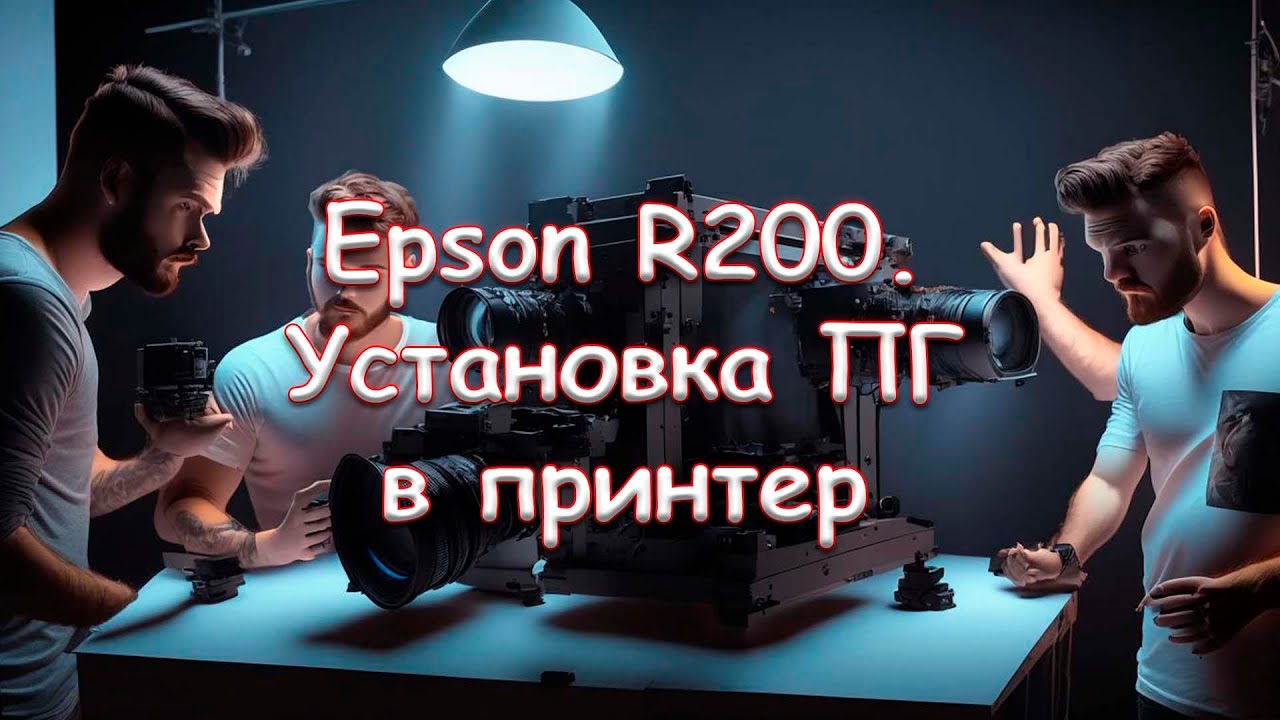 Epson R200. Установка ПГ в принтер