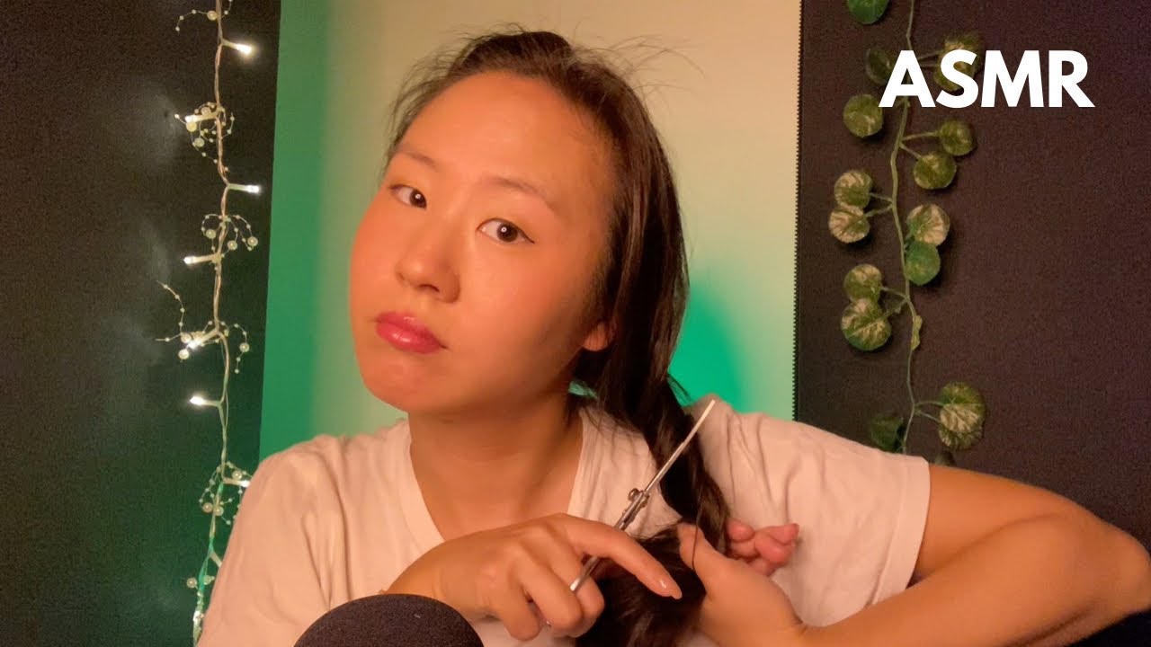 Je me coupe les cheveux Asmr Français