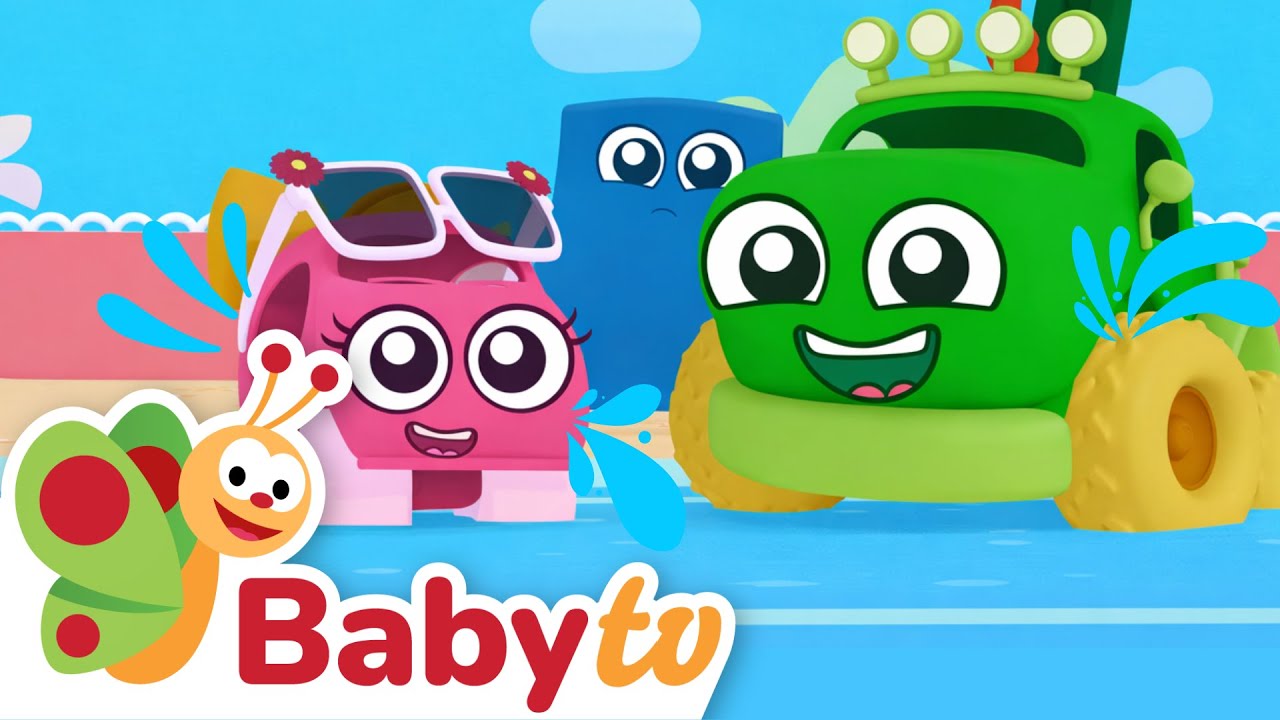 Fun at the Beach with Beep Beep🚗| Fun with Cars and Trucks 😎 | Toddler Videos @BabyTV