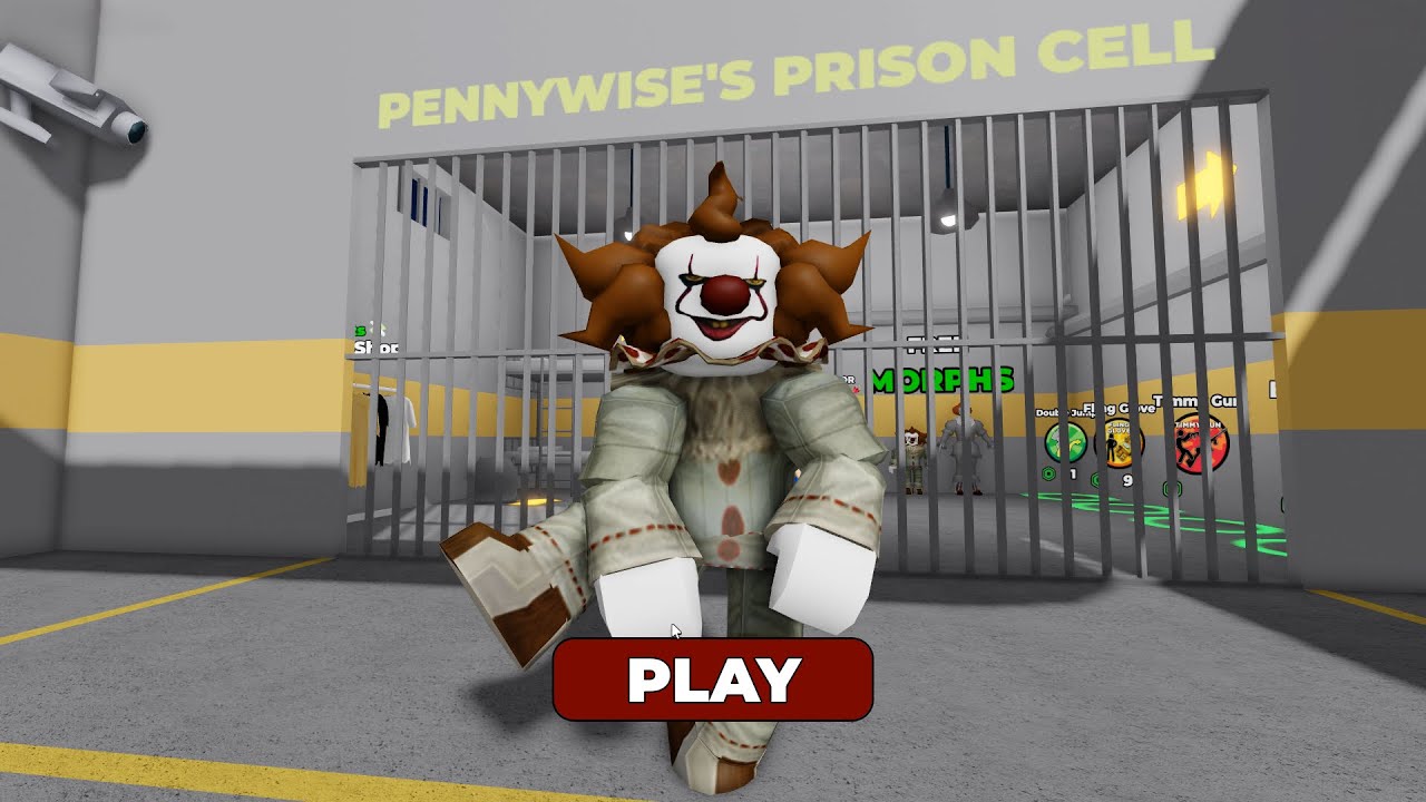 PENNYWISE PRISON RUN! (Obby) = ROBLOX GAMER
