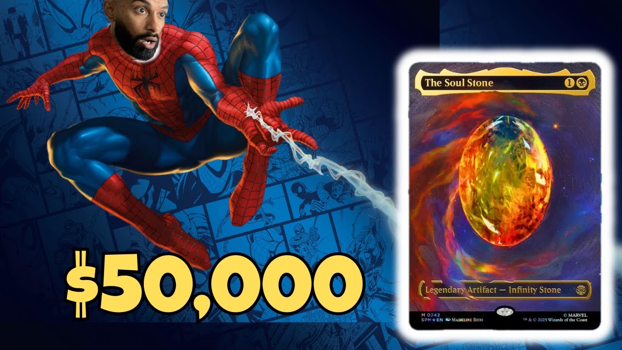 В погоне за Soulstone за 50 000 долларов: распаковка подарочного набора Spider-Man MTG!