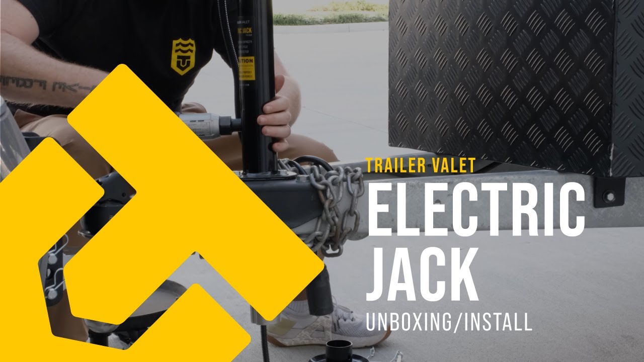 The Trailer Valet Electric Jack Unboxing & Install