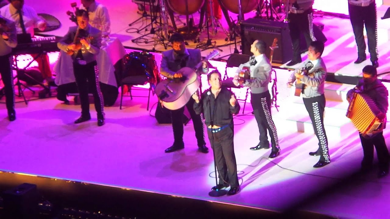 Aida Cuevas en el concierto de Juan Gabriel