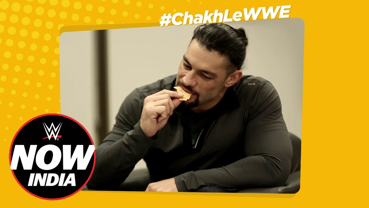 Роман Рейнс пробует классические индийские закуски! – Чак Ле, WWE, эпизод 2: WWE Now India