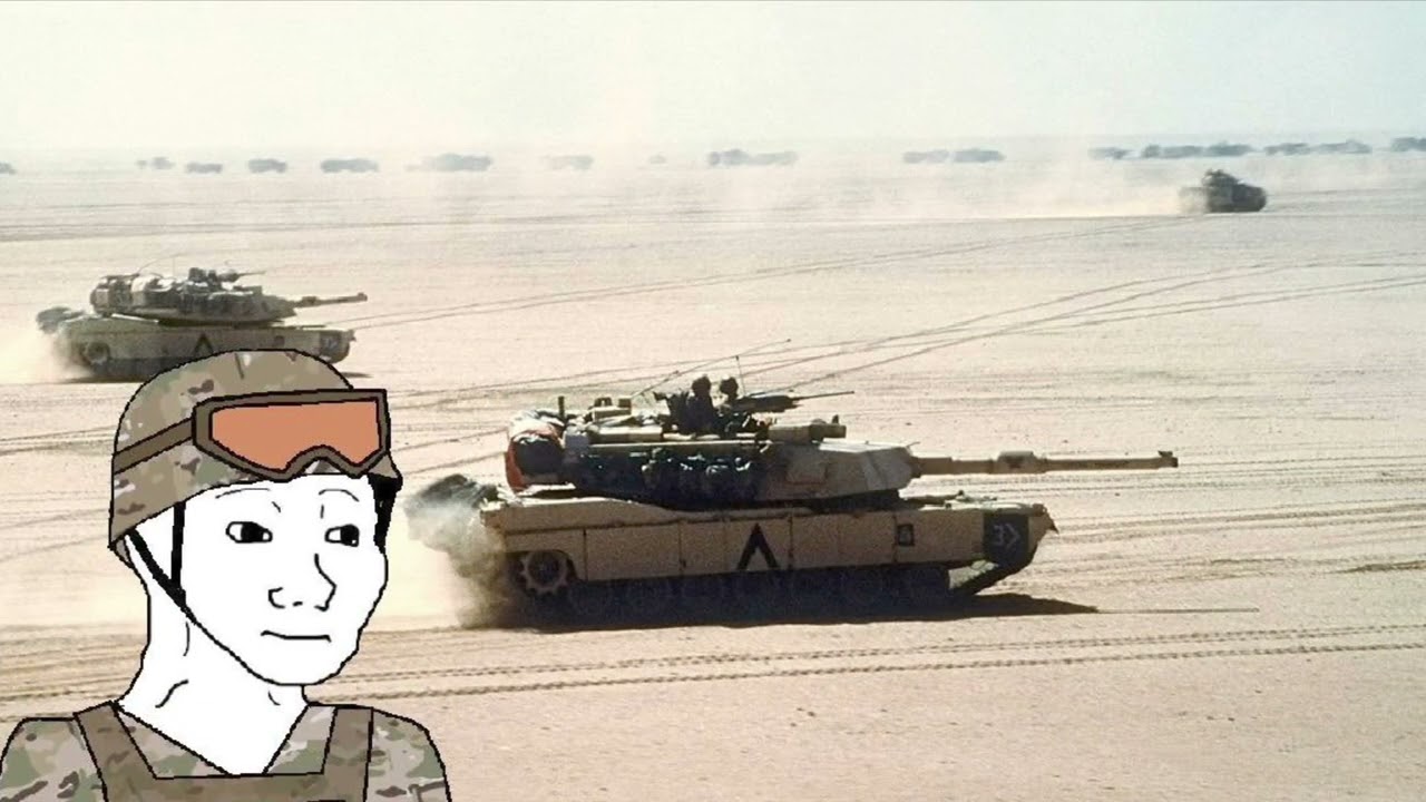 Holiday, but your M1Abrams is pushing forwards during desert storm