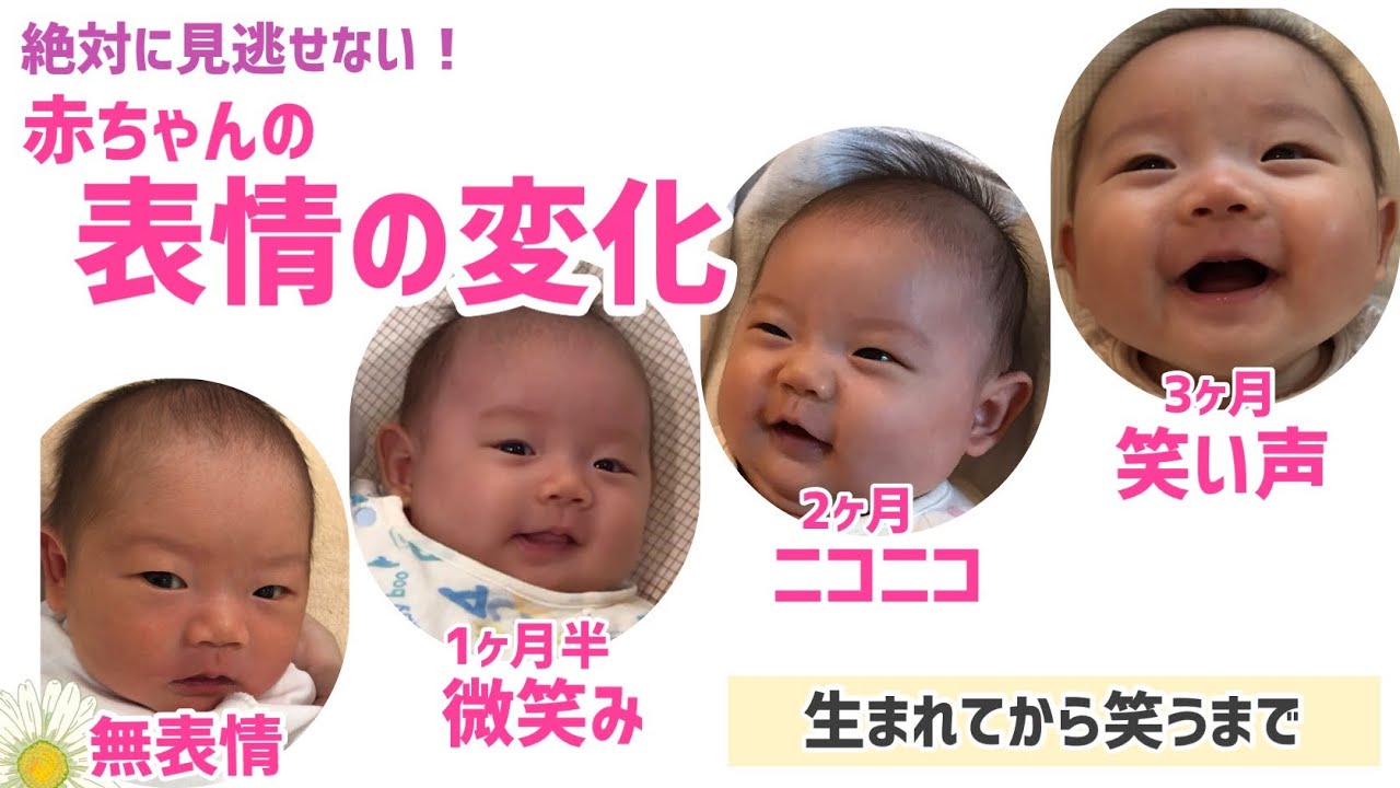 【生まれてから笑うまで】赤ちゃんの表情の変化3ヶ月