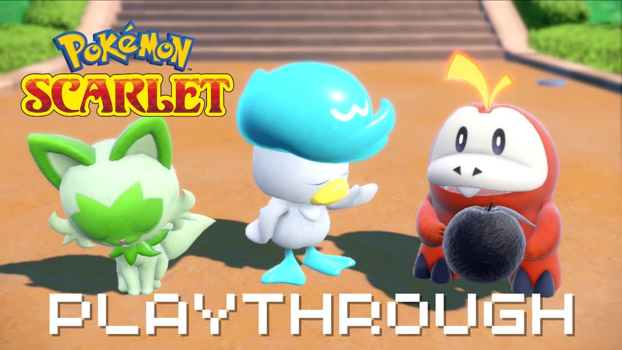 Pokémon Scarlet - Gameplay Walkthrough Part 1 - Quaxly Starter!