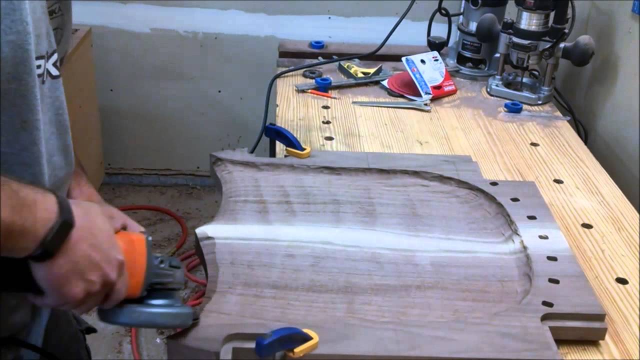 Carving the Seat for a Maloof Rocking Chair