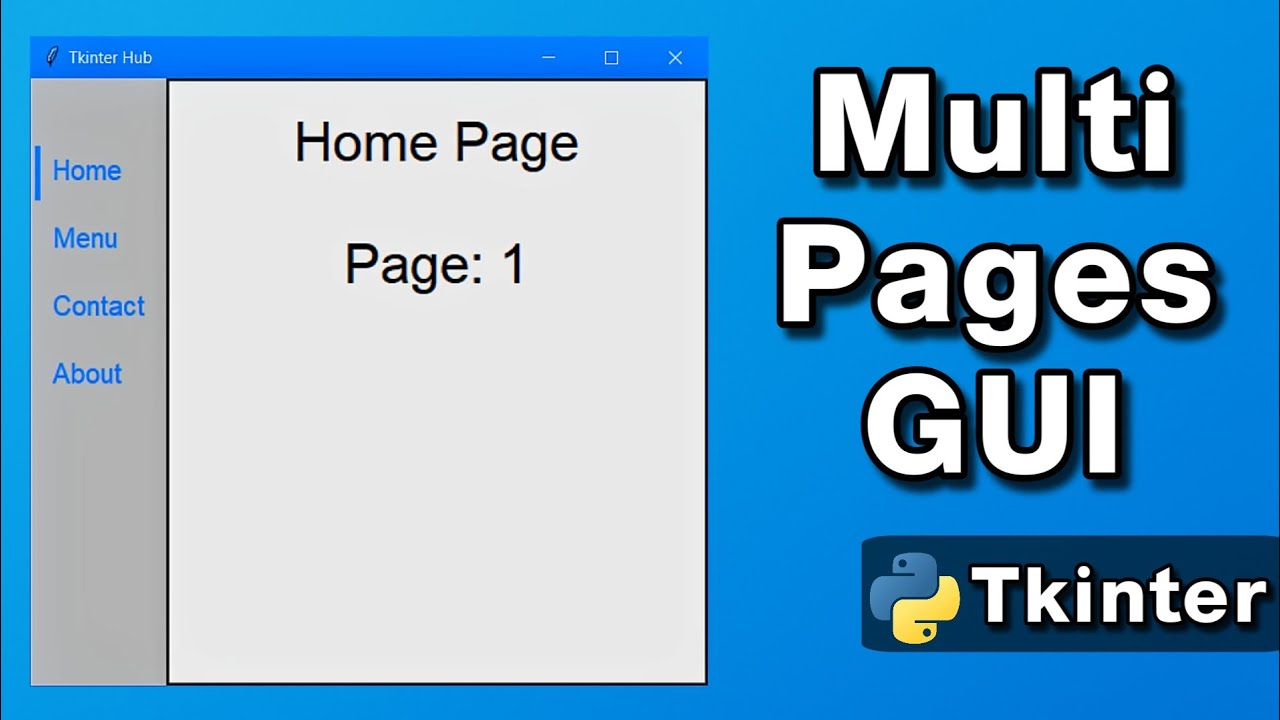Tkinter MultiPages GUI: переключение фреймов в Tkinter | Учебное пособие по созданию многостранич...