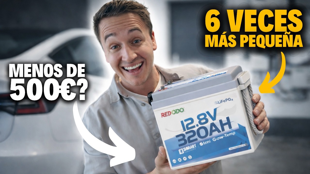 Batería de litio por menos dinero y compacta REDODO 12V 320Ah sin filtros