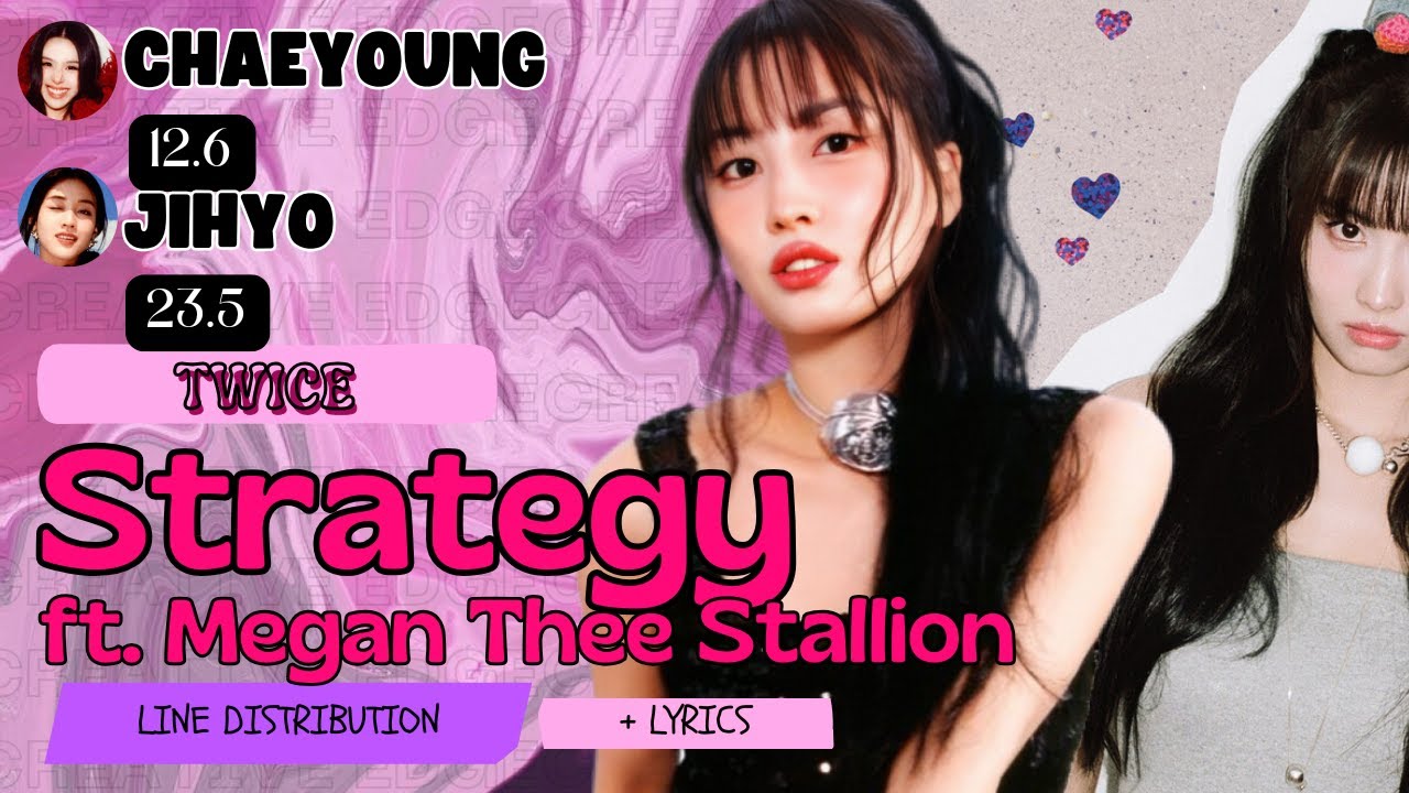 TWICE - Strategy (Feat. Megan Thee Stallion | Line distribution + Lyrics | (Requested)