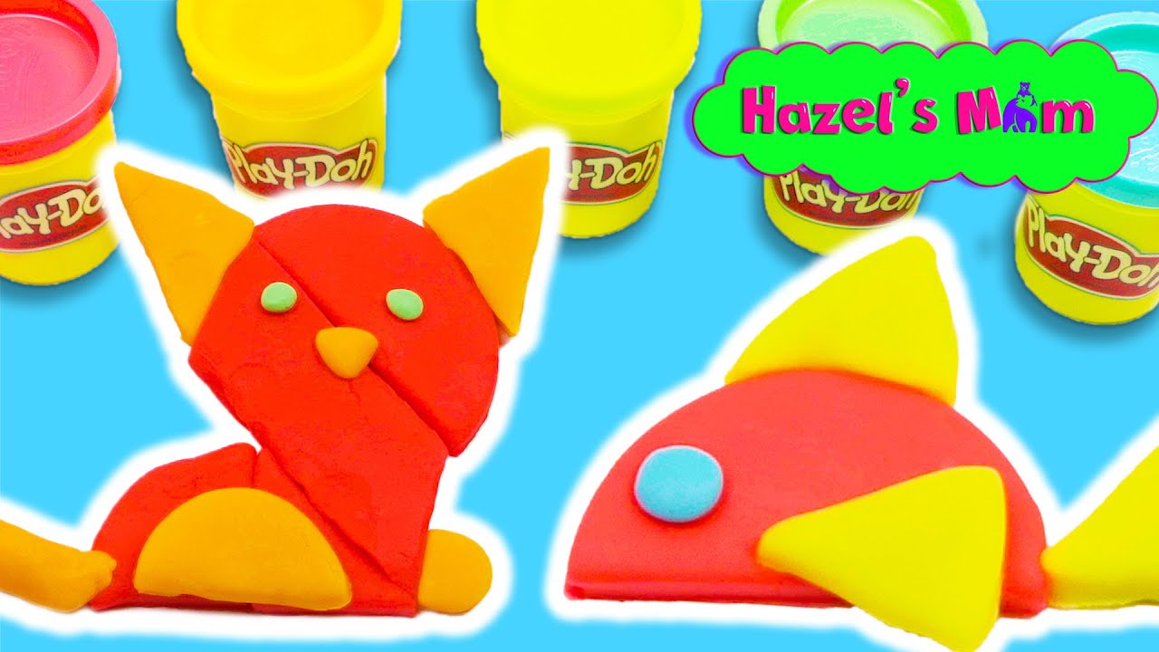Creating fun animals out of Play-doh.