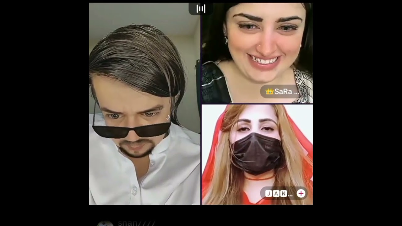 Waseem very funny tik tok live with janat #sara