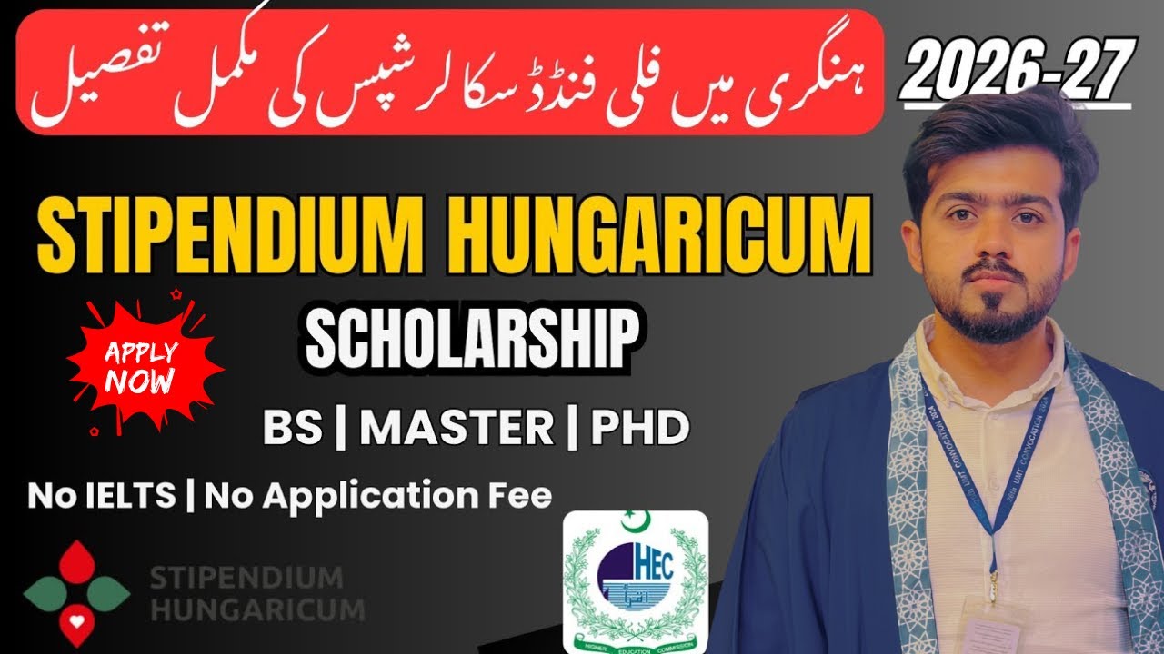 Stipendium Hungaricum Scholarship 2026 for BS, MS, PhD | Complete Step by Step Guide