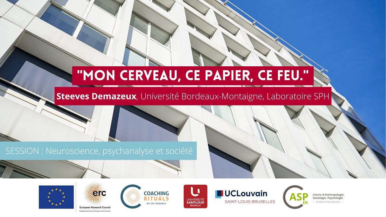 « Mon cerveau, ce papier, ce feu. » par Steeves Demazeux (Université Bordeaux- Montaigne)
