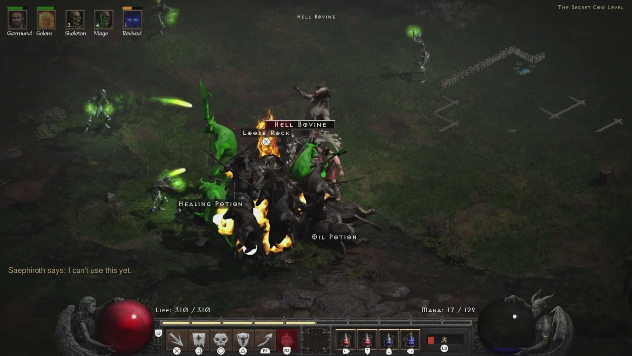 Diablo II Resurrected [PS5] - Secret Cow Level (Normal Difficulty)