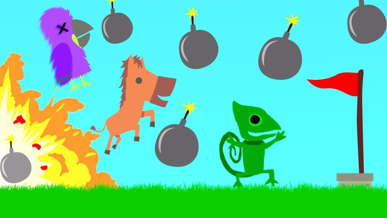 If You TOUCH A BOMB You LOSE! (Ultimate Chicken Horse)