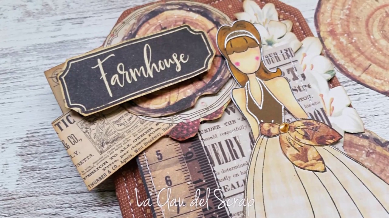 DIY/ Tag SCRAPBOOKING VINTAGE de tela//Monocromático #retodollero