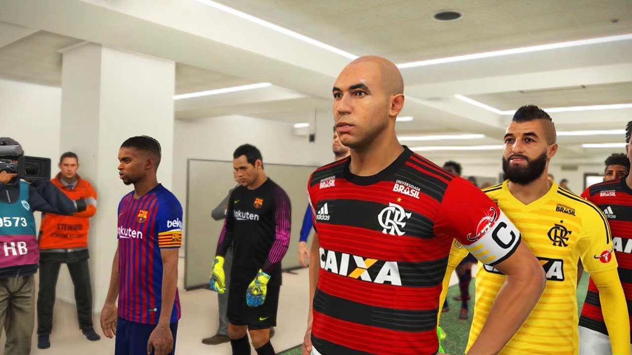FINAL DO MUNDIAL DE CLUBES, FLAMENGO VS BARCELONA, O ADEUS DO BINHO - PES 2018 - RUMO AO ESTRELATO