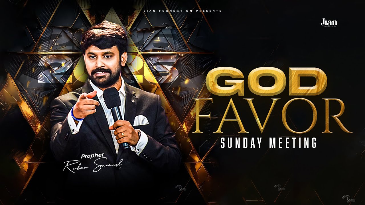 🔴🅻🅸🆅🅴 God's Favor Sunday Meeting | Prophet Ruban Samuel | Chennai | 04.01.2026
