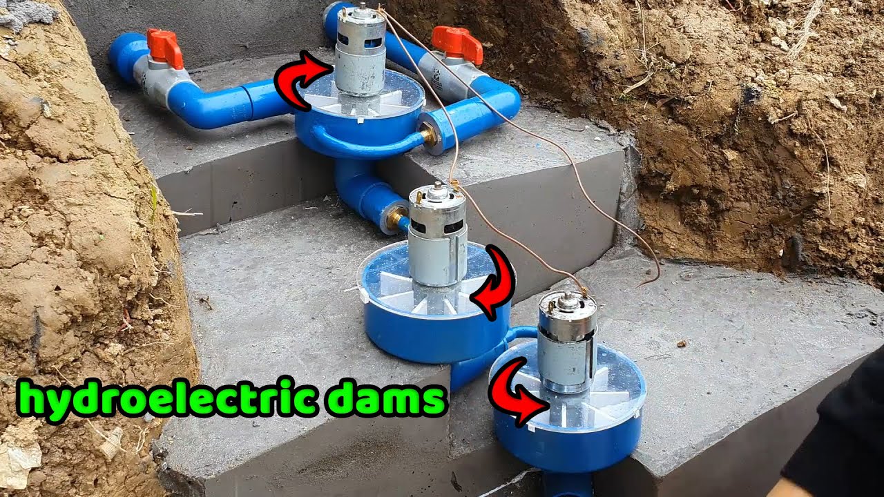 I built a mini hydroelectric dam from a 775 motor