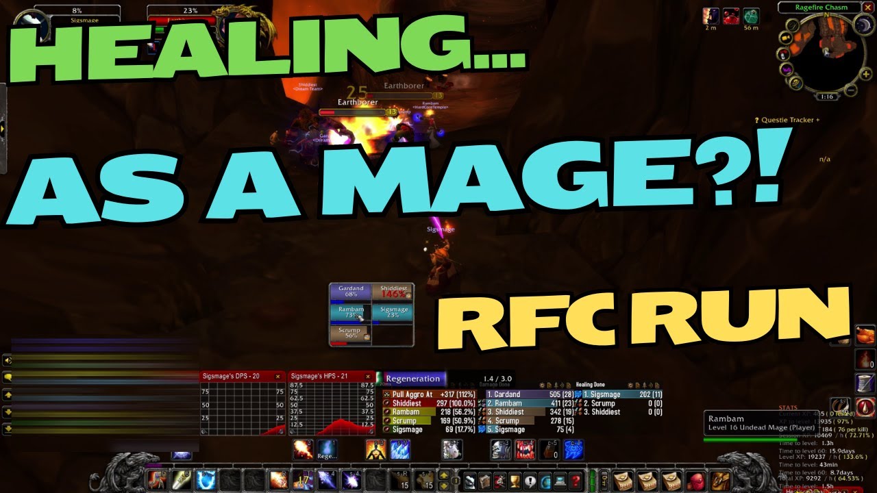 Is Healer Mage Really A Thing?? WoW Classic Season of Discovery - RFC Run