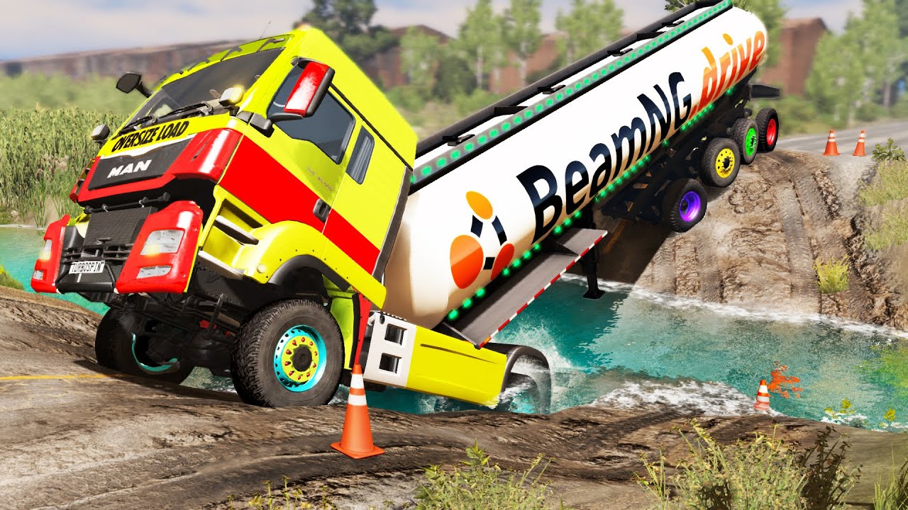 Trucks vs Potholes #88 | BeamNG.DRIVE