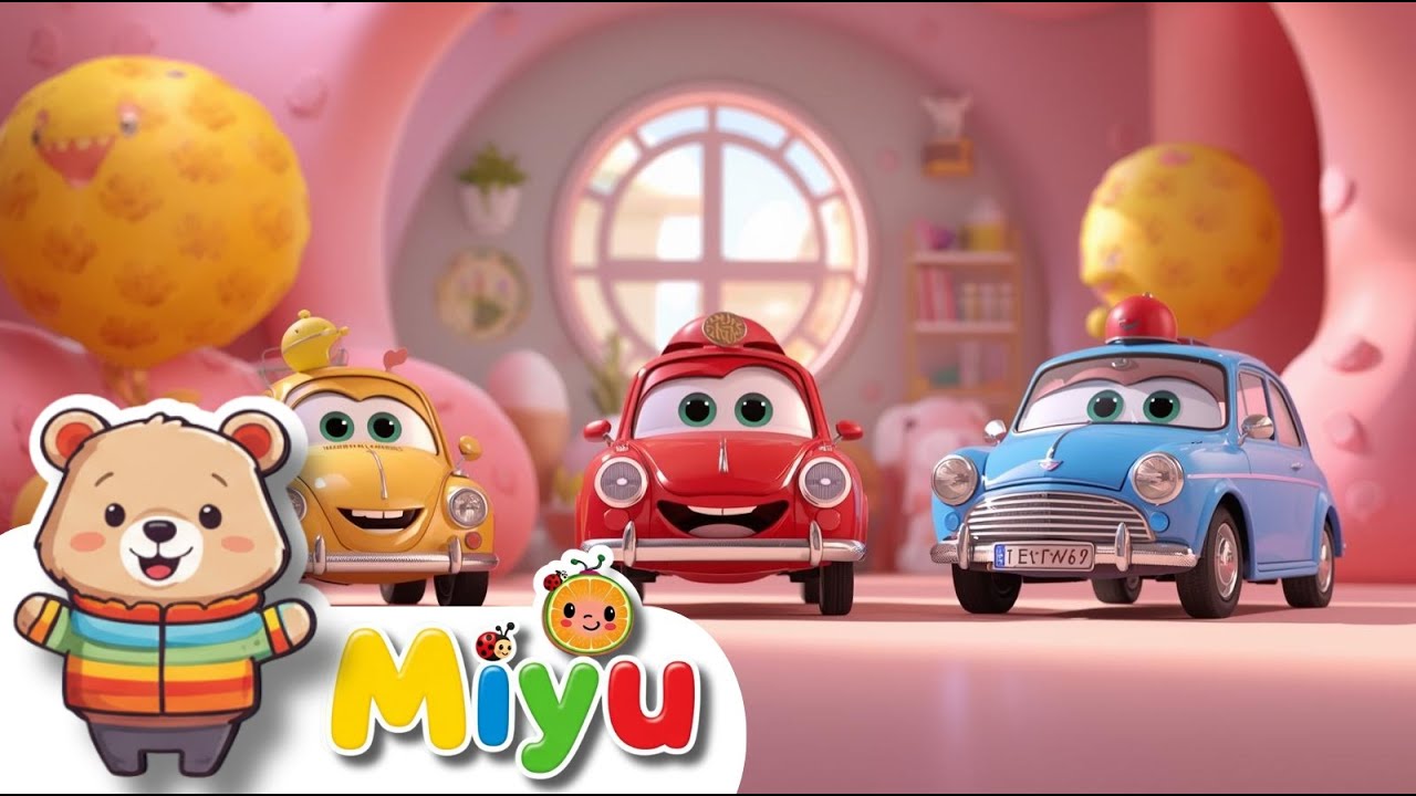 🎵✨ Leer Dieren, Kleuren & Auto's Zingen met Miyu Kinderliedjes! 🚗🎨🐾