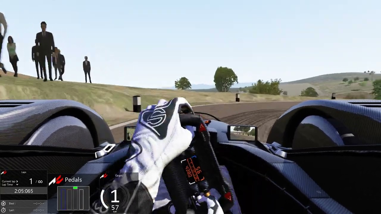 Assetto Corsa Pescara 1957 Red Bull X1 S2 World Record 4:23.552 Onboard