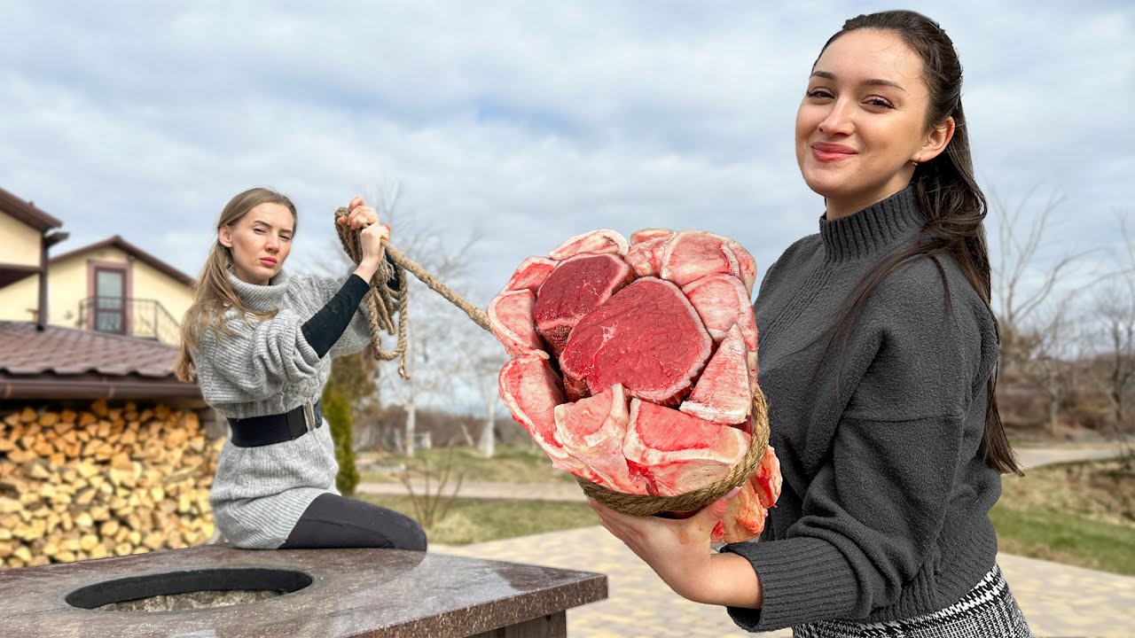Запеченный Костный Мозг с Непередаваемо Нежный Говяжьим Мясом из Печи