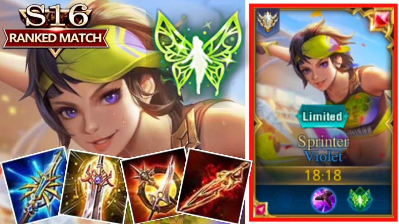 ROV : Violetยืนเลนโหดๆ ไวโอเล็ตSS16 ออกของโหด+รูน+พลังแฝงโกง !!