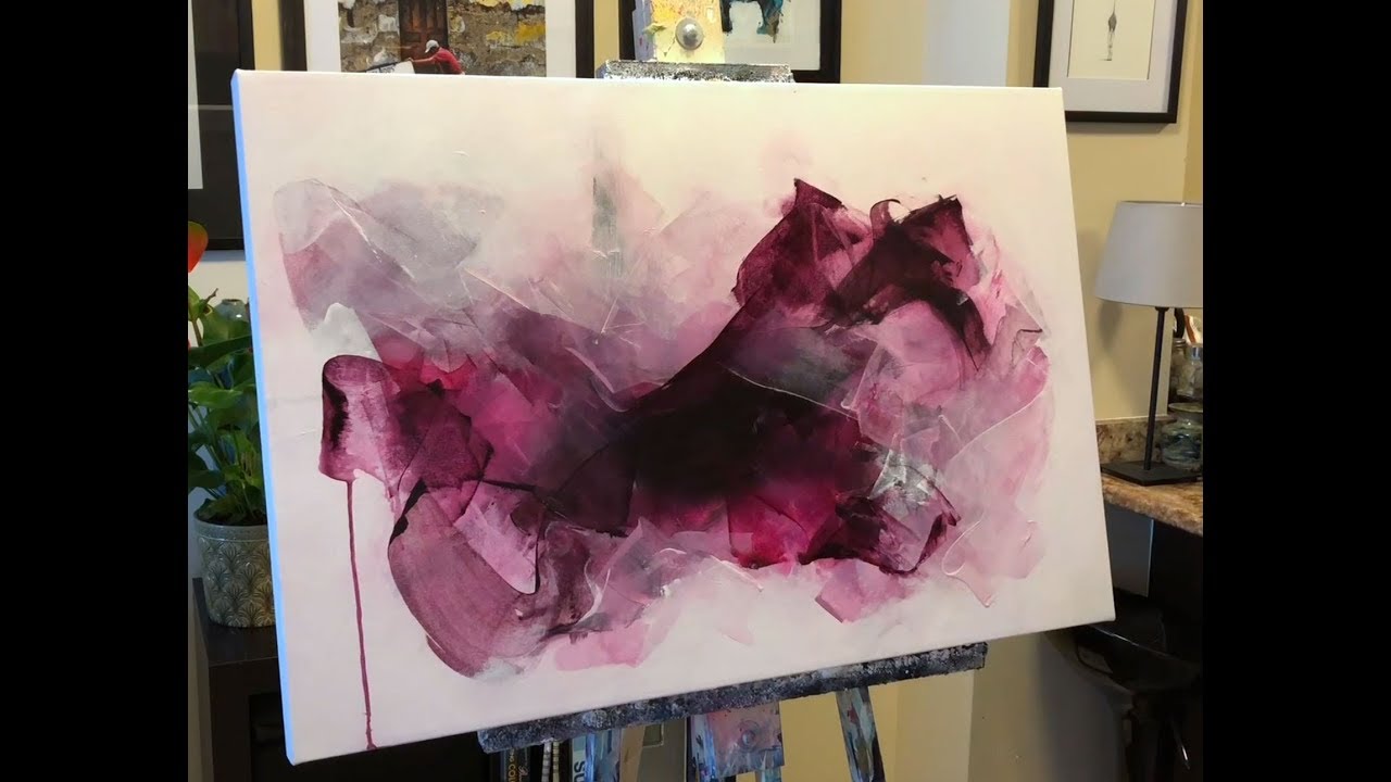 How to Create an Abstract Acrylic Painting with a Catalyst Wedge (Timelapse)