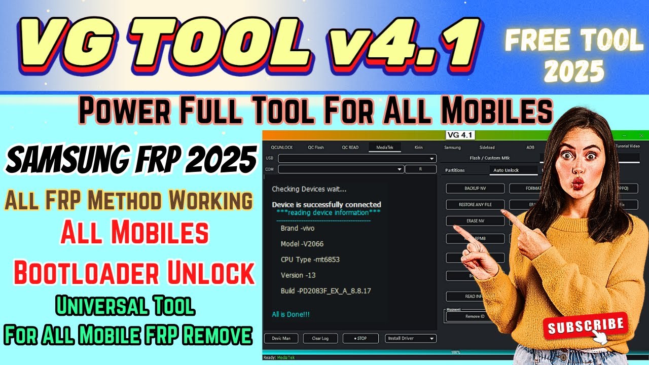 VG Tool 4.1 🔥 Unlock ANY Android in Minutes! (2025 Updated Guide)