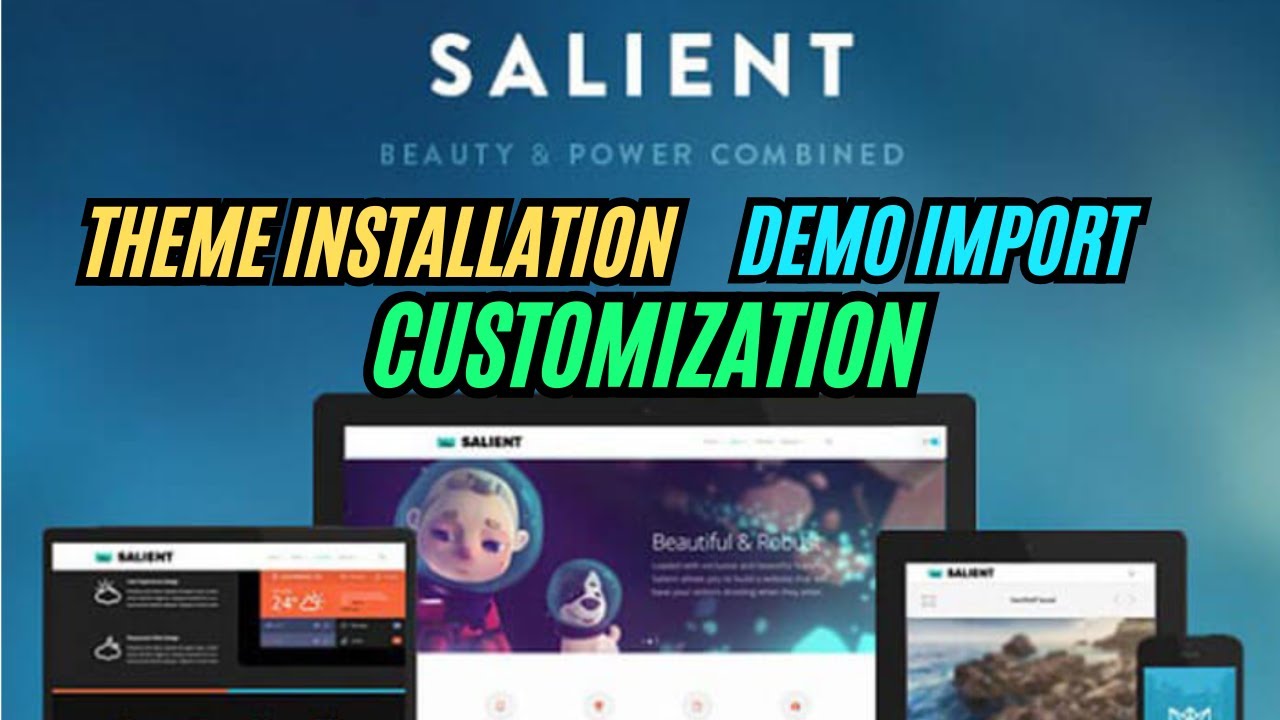 Samouczek dotyczący motywu Salient WordPress: instalacja, import wersji demonstracyjnej i dostoso...