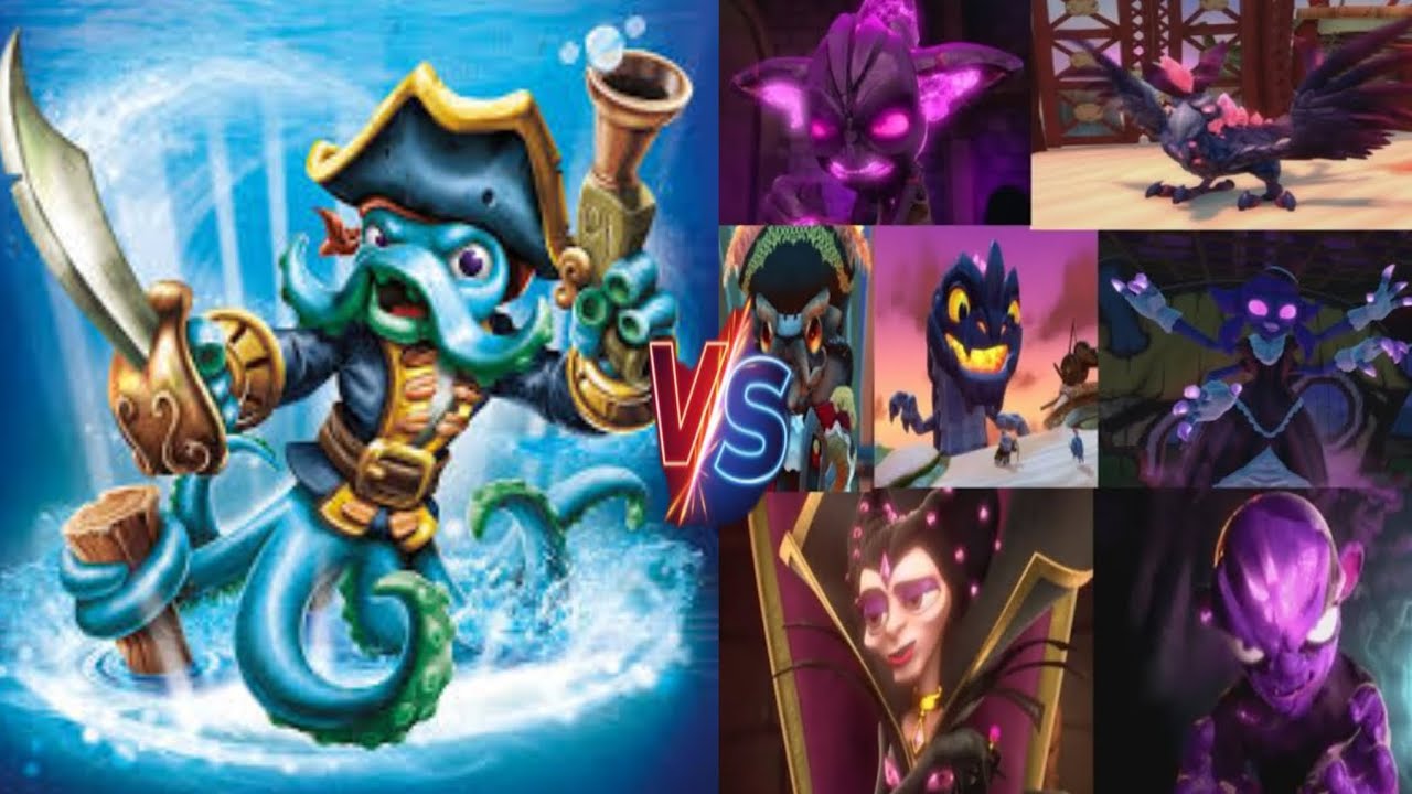 Skylanders Swap Force: Wash Buckler VS All Bosses